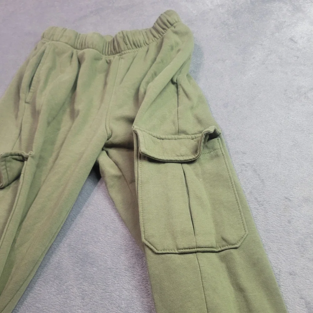 Old Navy Kids Alpine Tundra‎ Green Fleece Cargo Joggers Pants Size L 10-12